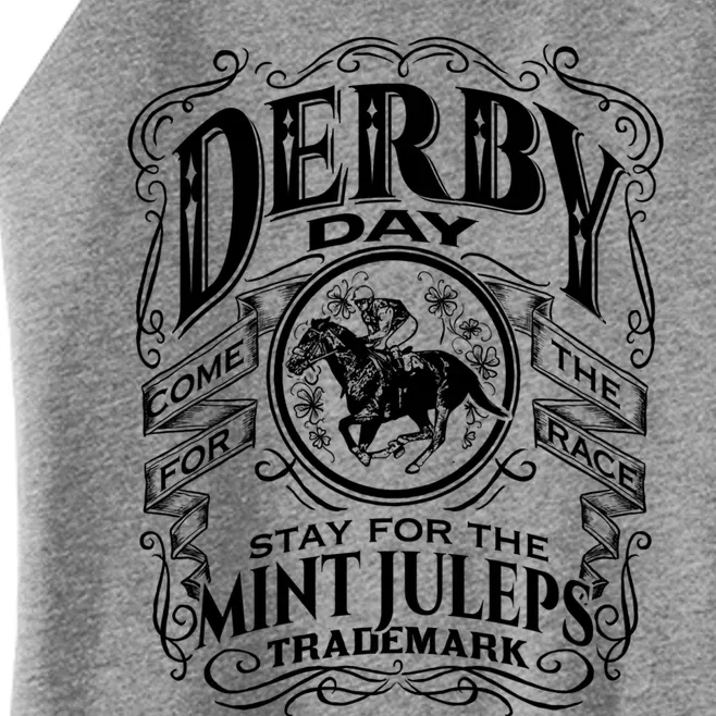 Funny Derby Day And Mint Juleps Kentucky Horse Racing Cute Gift Women’s Perfect Tri Rocker Tank