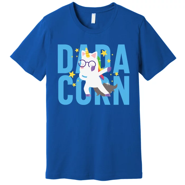 Father's Day Dadacorn Unicorn Fatherhood Gift Premium T-Shirt