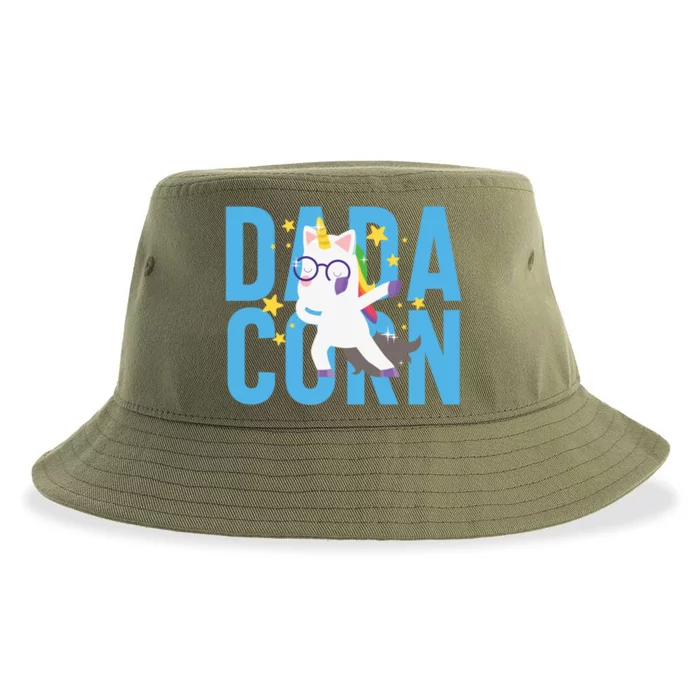 Father's Day Dadacorn Unicorn Fatherhood Gift Sustainable Bucket Hat