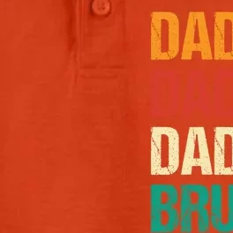 Father's Day Dada Daddy Dad Bruh Gift Dry Zone Grid Performance Polo