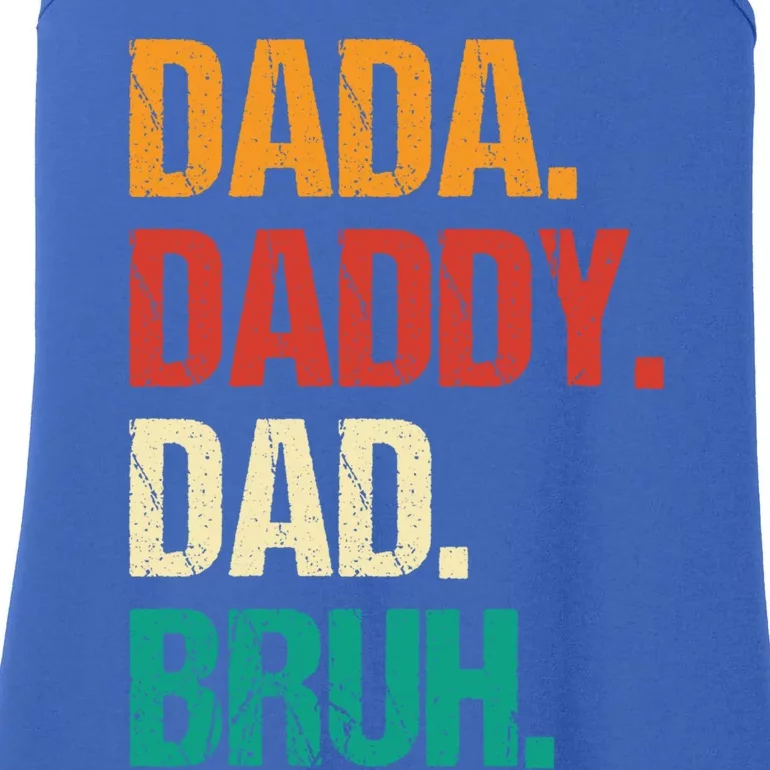 Father's Day Dada Daddy Dad Bruh Gift Ladies Essential Tank