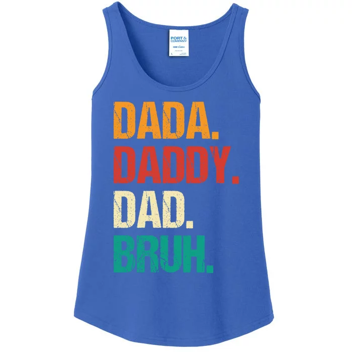 Father's Day Dada Daddy Dad Bruh Gift Ladies Essential Tank