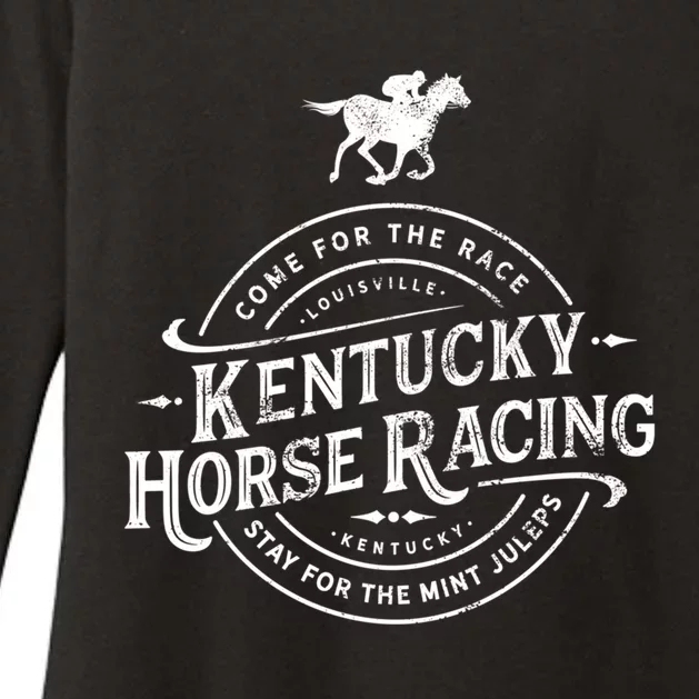 Funny Derby Day Kentucky Horse Racing And Mint Juleps Gift Womens CVC Long Sleeve Shirt