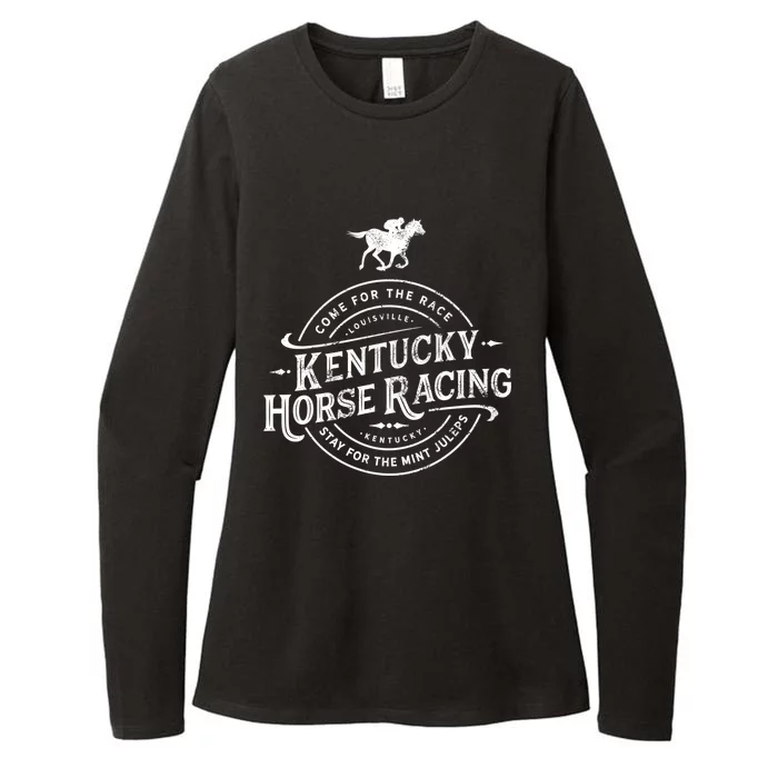 Funny Derby Day Kentucky Horse Racing And Mint Juleps Gift Womens CVC Long Sleeve Shirt