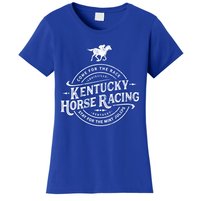 Funny Derby Day Kentucky Horse Racing And Mint Juleps Gift Women's T-Shirt