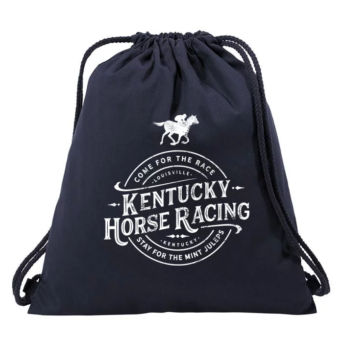 Funny Derby Day Kentucky Horse Racing And Mint Juleps Gift Drawstring Bag