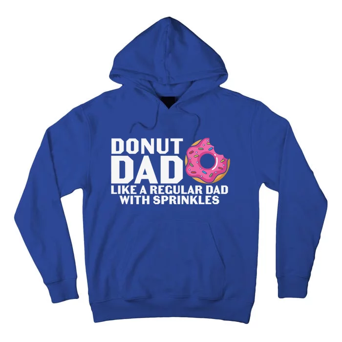 Father's Day Donut Dad Sprinkles Fatherhood Gift Tall Hoodie