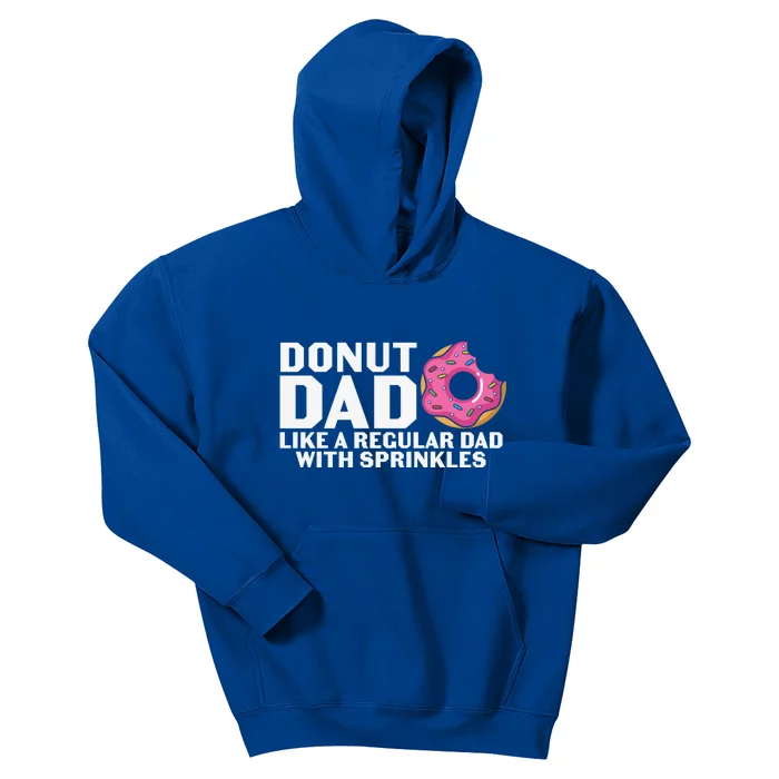 Father's Day Donut Dad Sprinkles Fatherhood Gift Kids Hoodie