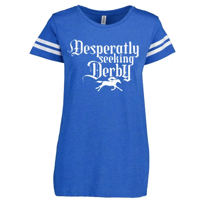 Funny Derby Day Desperately Seeking Kentucky Horse Racing Gift Enza Ladies Jersey Football T-Shirt