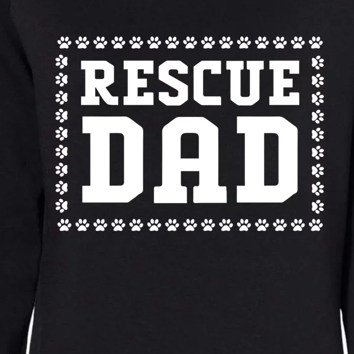 Fathers Day Dog Lover Rescue Dog Dad Funny Gift Womens California Wash Sweatshirt