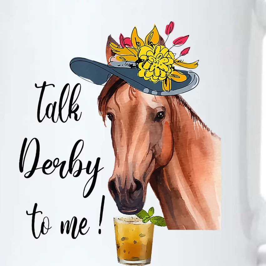 Funny Derby Day Mint Juleps Talk Derby To Me Horse Racing Black Color Changing Mug