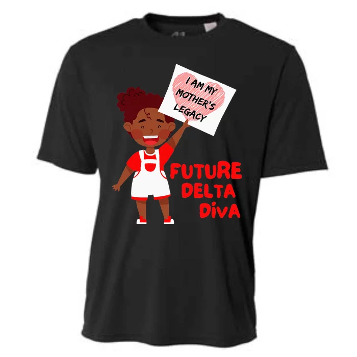 Future Delta Diva Black Sorority 1913 Cooling Performance Crew T-Shirt