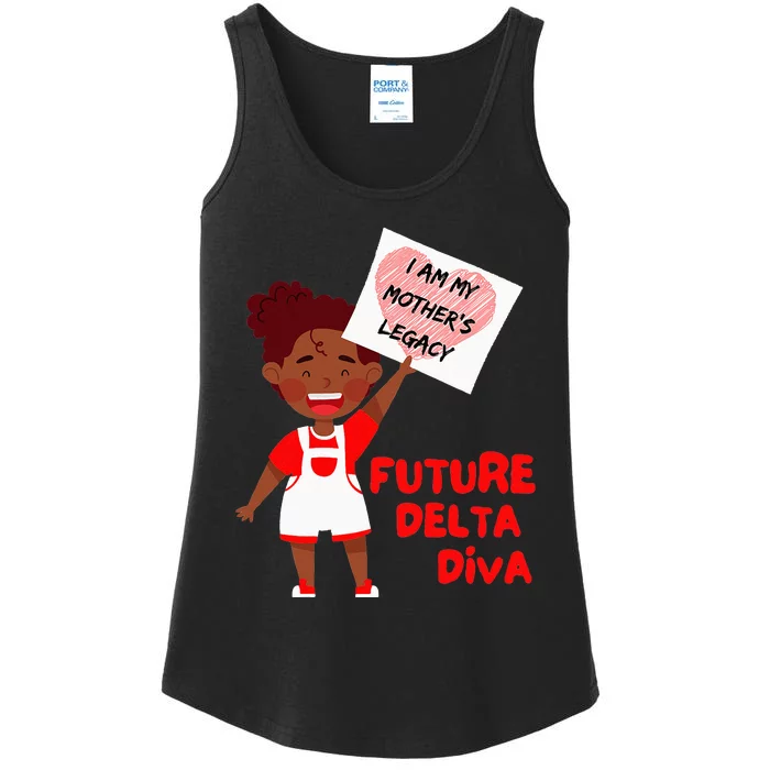 Future Delta Diva Black Sorority 1913 Ladies Essential Tank