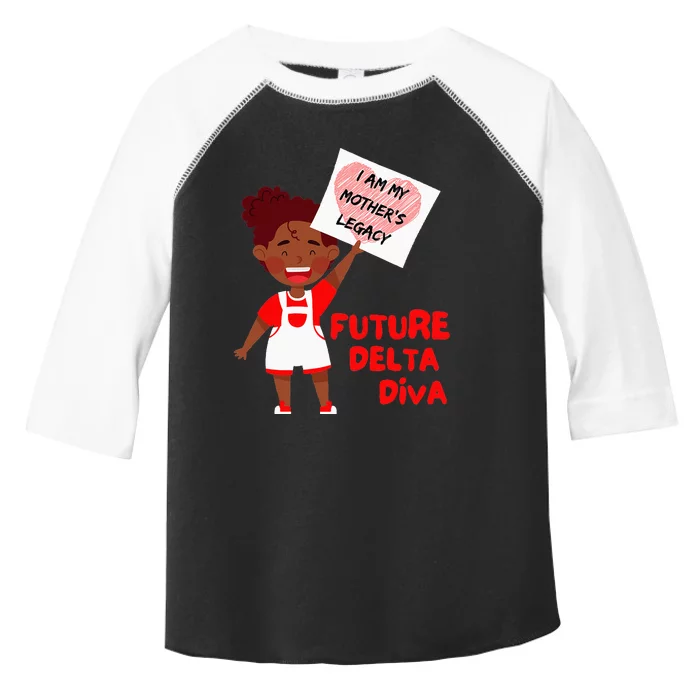 Future Delta Diva Black Sorority 1913 Toddler Fine Jersey T-Shirt