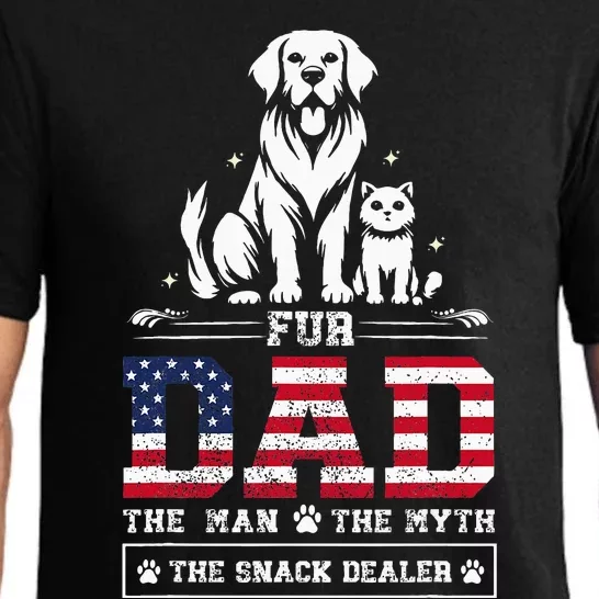 Fur Dad Dog Cat Dog Fathers Day Pajama Set