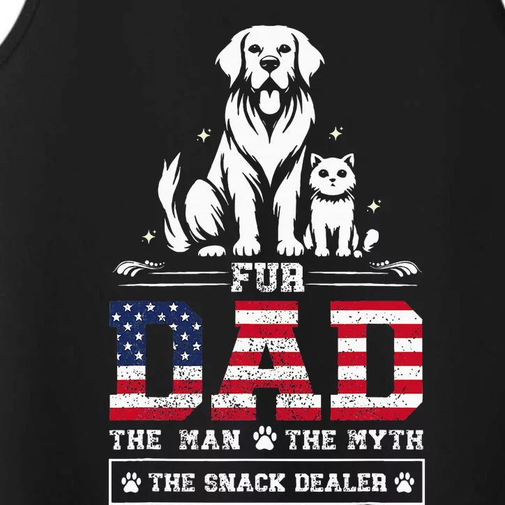 Fur Dad Dog Cat Dog Fathers Day Performance Tank