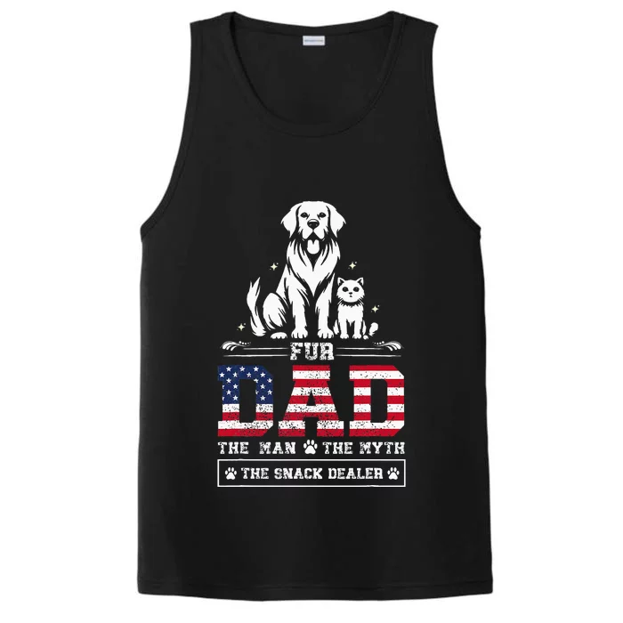 Fur Dad Dog Cat Dog Fathers Day Performance Tank