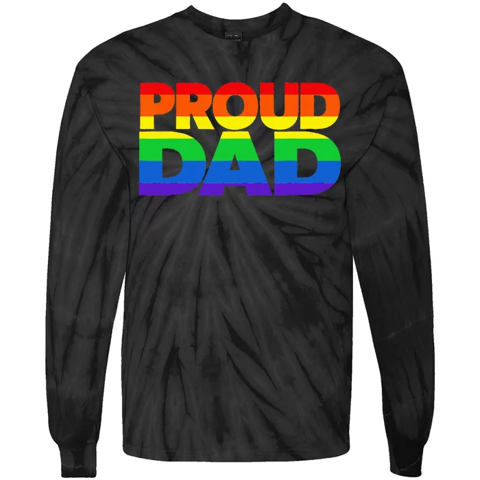 Fur Dad Dog Cat Dog Fathers Day Tie-Dye Long Sleeve Shirt