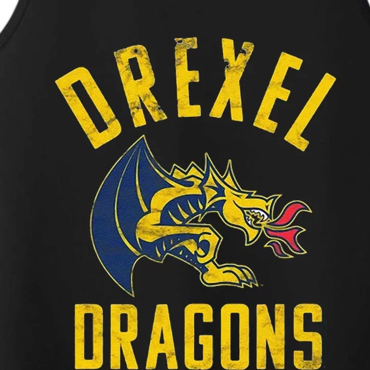 Funny Drexel Dragons Large Performance Tank