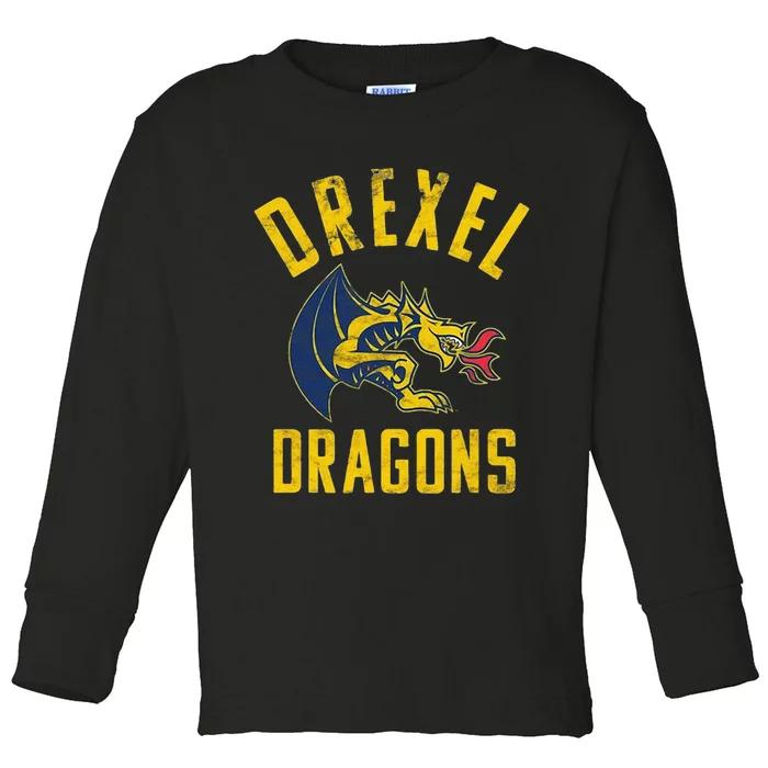 Funny Drexel Dragons Large Toddler Long Sleeve Shirt