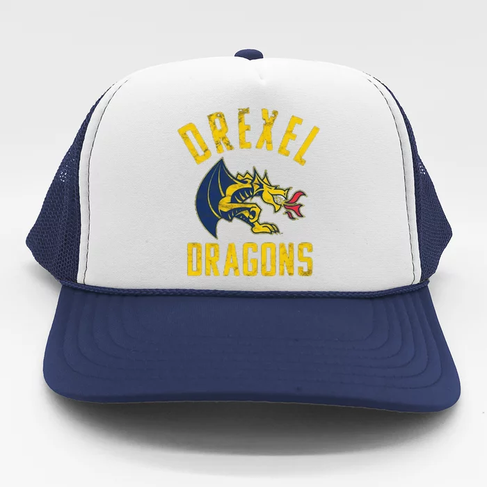 Funny Drexel Dragons Large Trucker Hat