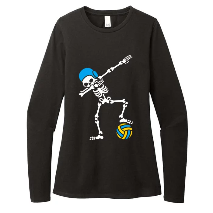 Funny Dab Dabbing Skeleton Water Polo Halloween Costume Funny Gift Womens CVC Long Sleeve Shirt