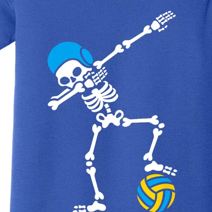 Funny Dab Dabbing Skeleton Water Polo Halloween Costume Funny Gift Baby Bodysuit