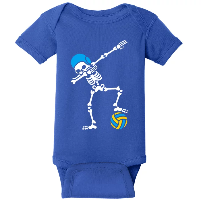 Funny Dab Dabbing Skeleton Water Polo Halloween Costume Funny Gift Baby Bodysuit