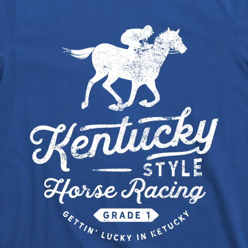 Funny Derby Day Kentucky Style Horse Racing Cool Gift T-Shirt