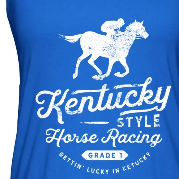 Funny Derby Day Kentucky Style Horse Racing Cool Gift Ladies Essential Flowy Tank