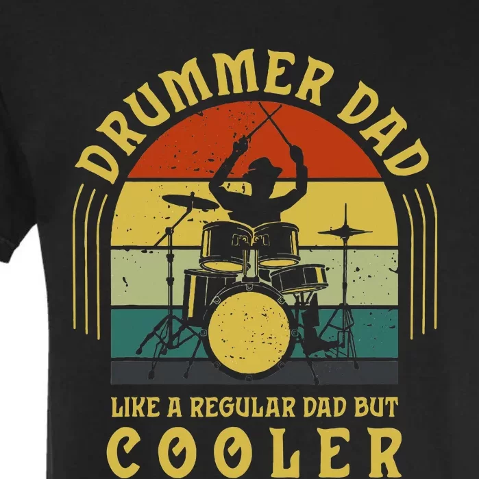 Funny Drummer Dad Art For Drumming Daddy Drum Players Garment-Dyed Heavyweight T-Shirt