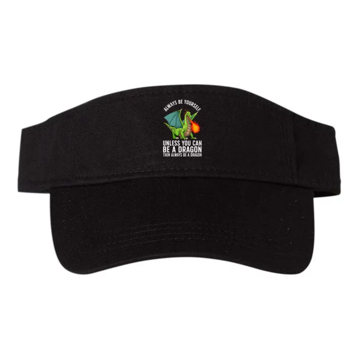 Funny Dragon Design For  Fantasy Dragon Lover Valucap Bio-Washed Visor