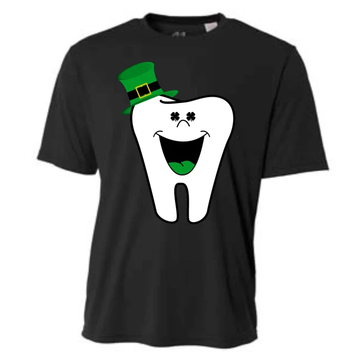 Funny Dentist Dental Tooth Shamrock St Patrick Day Cute Gift Cooling Performance Crew T-Shirt