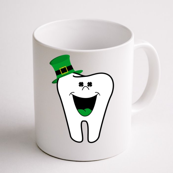 Funny Dentist Dental Tooth Shamrock St Patrick Day Cute Gift Front & Back Coffee Mug