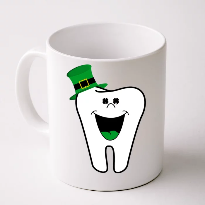 Funny Dentist Dental Tooth Shamrock St Patrick Day Cute Gift Front & Back Coffee Mug