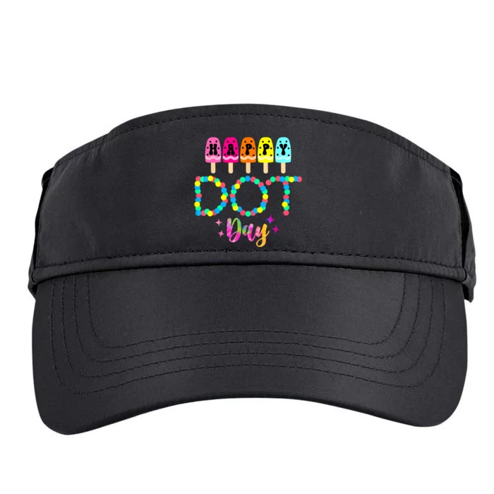 Funny Dot Day 2024 Colorful Polka Dot Day Gift Adult Drive Performance Visor