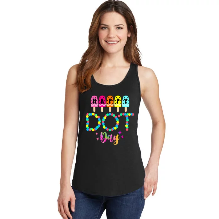 Funny Dot Day 2024 Colorful Polka Dot Day Gift Ladies Essential Tank