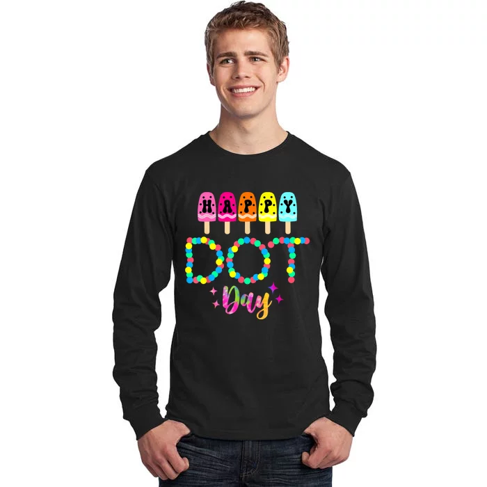 Funny Dot Day 2024 Colorful Polka Dot Day Gift Tall Long Sleeve T-Shirt