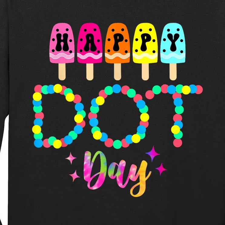 Funny Dot Day 2024 Colorful Polka Dot Day Gift Tall Long Sleeve T-Shirt