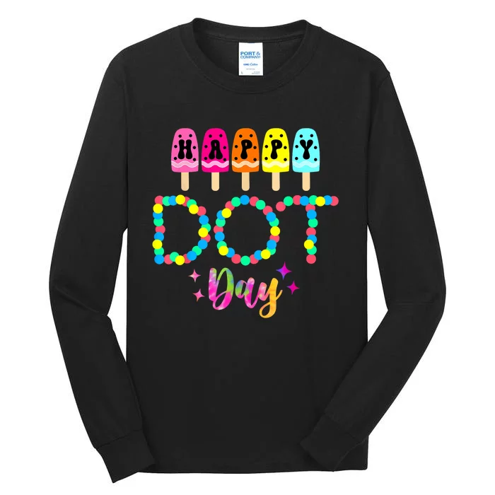 Funny Dot Day 2024 Colorful Polka Dot Day Gift Tall Long Sleeve T-Shirt