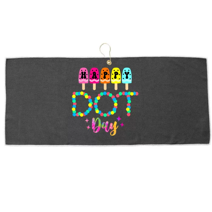 Funny Dot Day 2024 Colorful Polka Dot Day Gift Large Microfiber Waffle Golf Towel