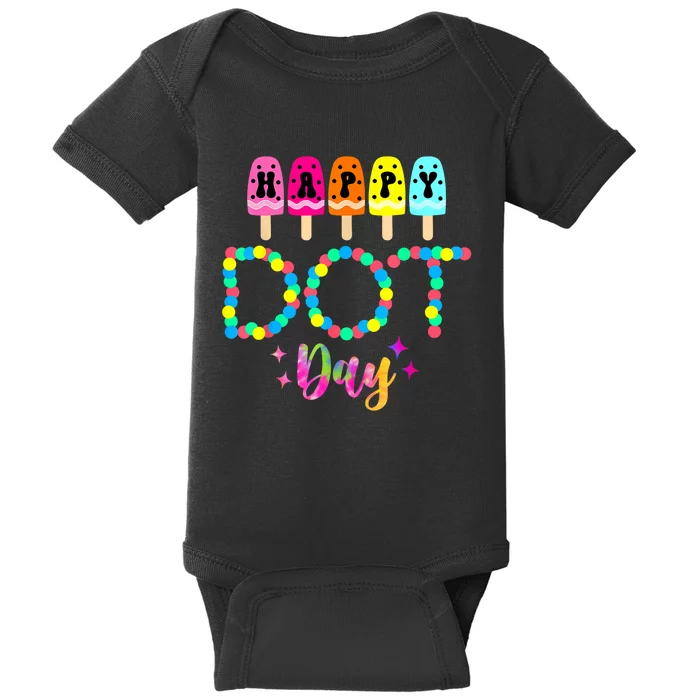 Funny Dot Day 2024 Colorful Polka Dot Day Gift Baby Bodysuit