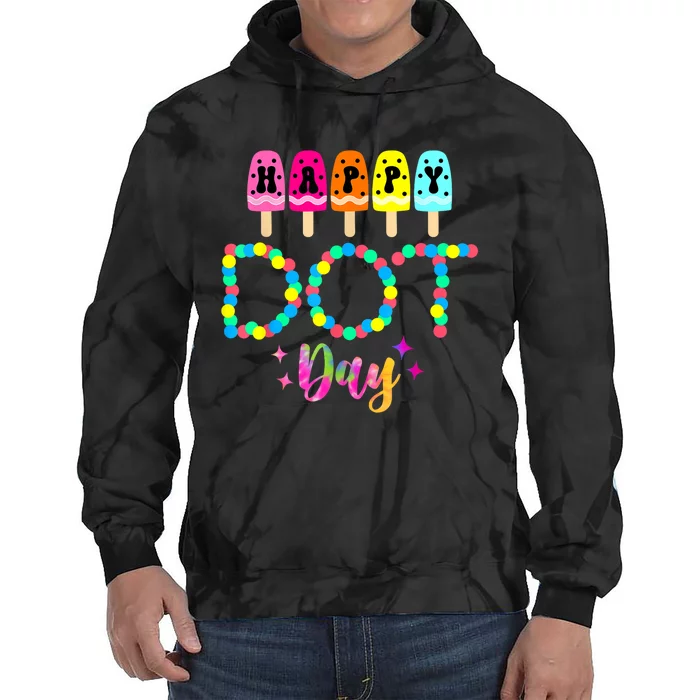 Funny Dot Day 2024 Colorful Polka Dot Day Gift Tie Dye Hoodie