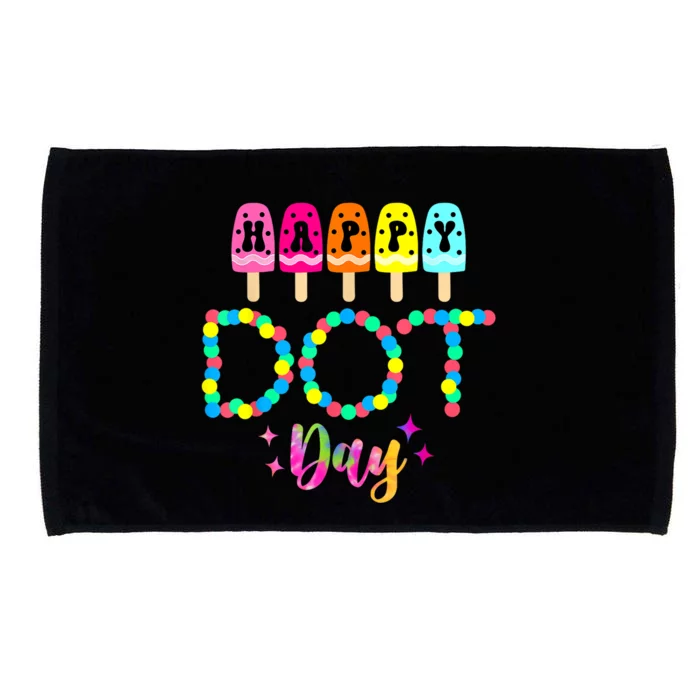 Funny Dot Day 2024 Colorful Polka Dot Day Gift Microfiber Hand Towel