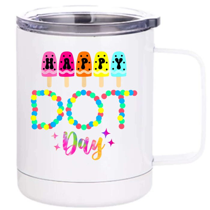 Funny Dot Day 2024 Colorful Polka Dot Day Gift Front & Back 12oz Stainless Steel Tumbler Cup