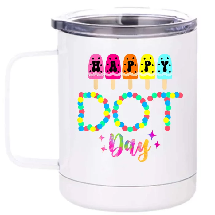 Funny Dot Day 2024 Colorful Polka Dot Day Gift Front & Back 12oz Stainless Steel Tumbler Cup