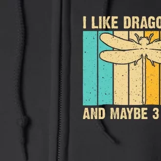 Funny Dragonfly Design For Dragonfly Full Zip Hoodie