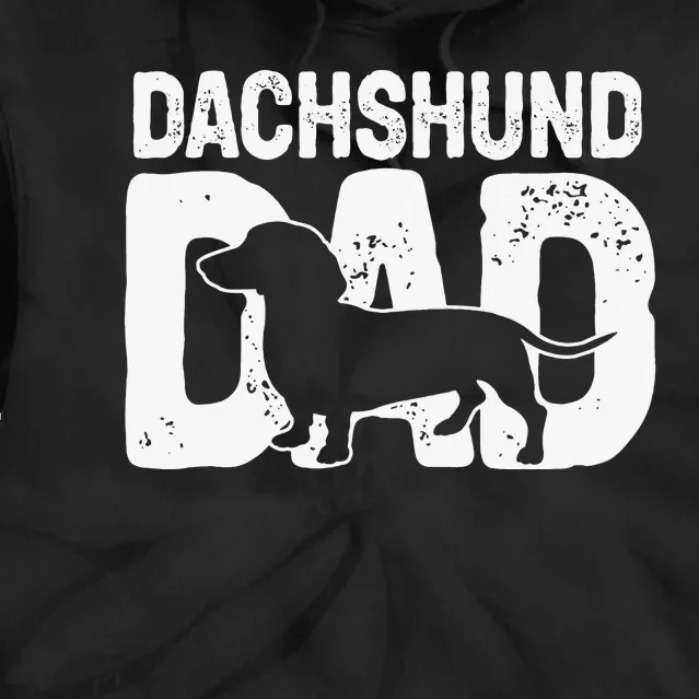 Funny Dachshund Dad Dog Lover Dachshund Father Dog Owner Tie Dye Hoodie