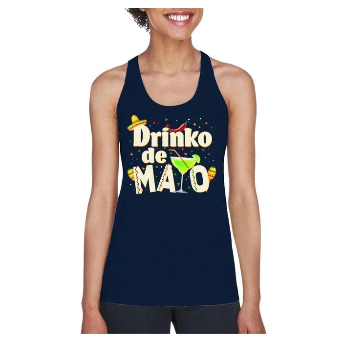 Funny Drinko De Mayo Cinco De Mayo Women's Racerback Tank