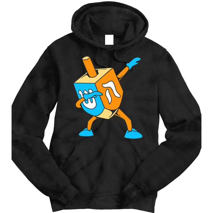 Funny Dabbing Dreidel Hanukkah Dancing Chanukah Tie Dye Hoodie